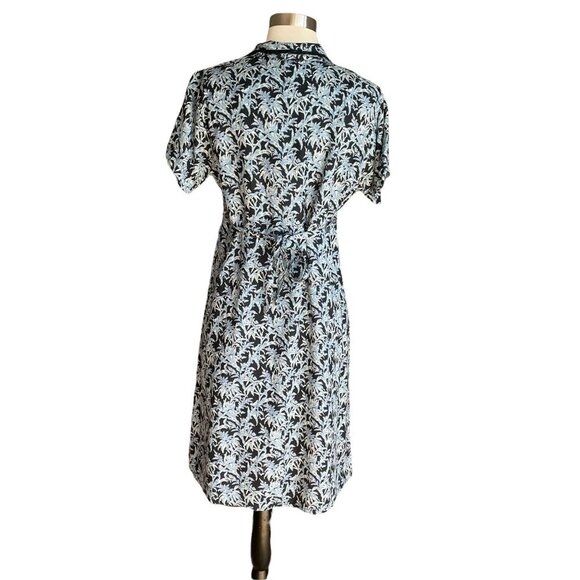 Vintage 90’s April Cornell Rayon Flax Floral Short Dress Cottagecore Y2K - Picture 4 of 7